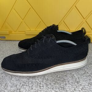 Cole Haan Shoes Mens 10.5 M ØriginalGrand Wingtip Oxford Black Casual C27959